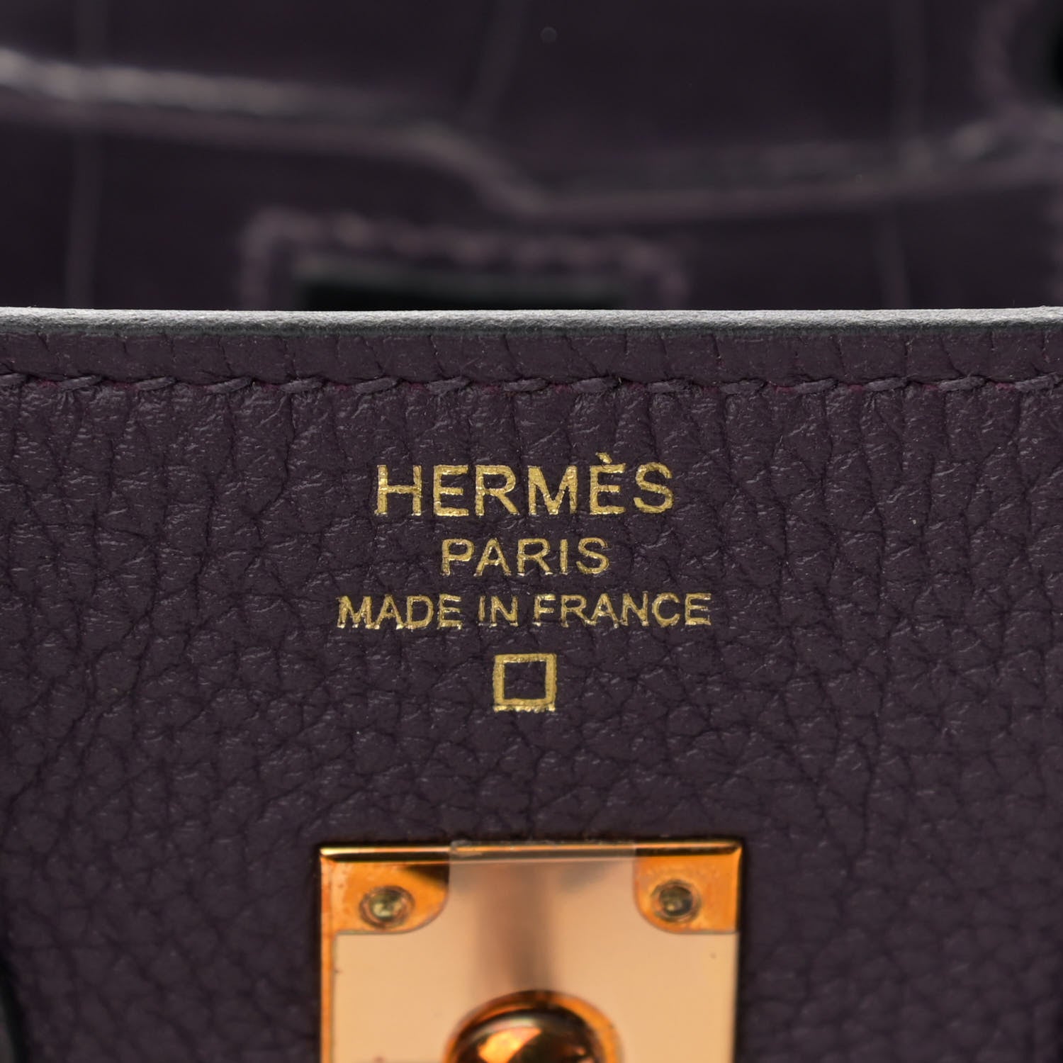 Hermes Togo Matte Alligator Birkin Touch 25 Raisin 7 of 11