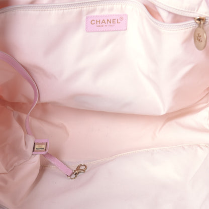 Chanel Nylon Travel Large Tote Pink 5 of 9