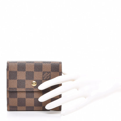 Louis Vuitton Damier Ebene Elise Wallet 2 of 7