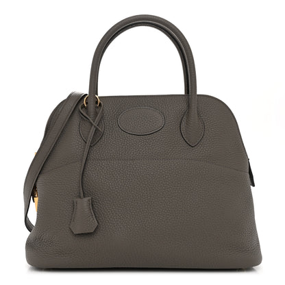 Hermes Taurillon Clemence Bolide 31 Etain 1 of 9