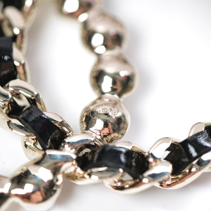 Chanel lambskin Pearl CC Chain Brooch Black Gold 4 of 4
