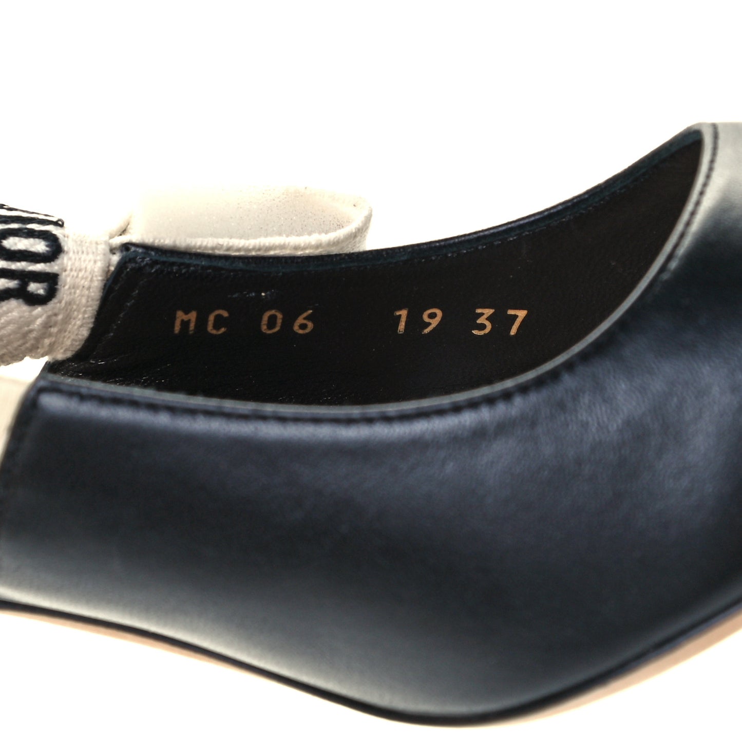 Lambskin Ribbon J'Adior Slingback 65mm Pumps 37 Black