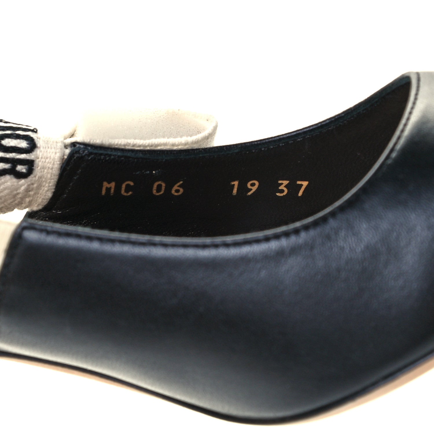 Christian Dior Lambskin Ribbon J'Adior Slingback 65mm Pumps 37 Black 10 of 11