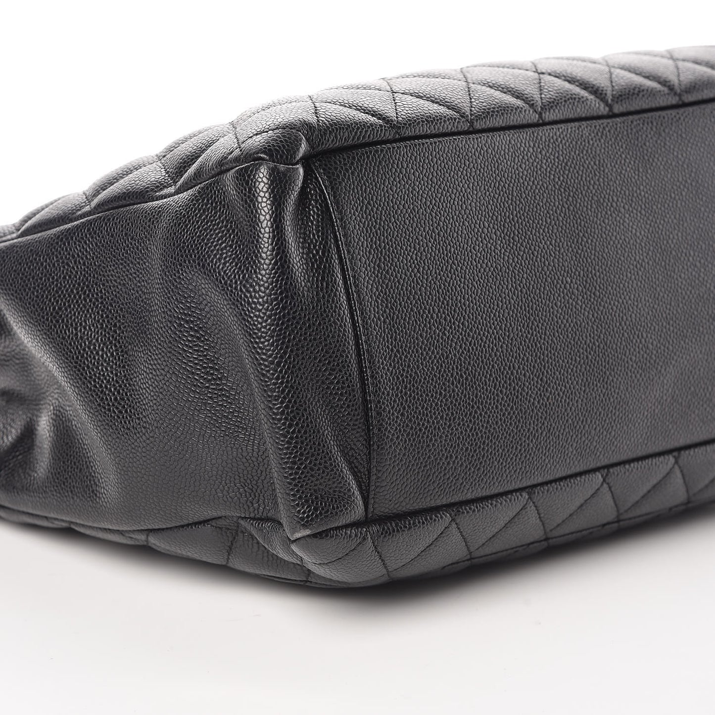 Caviar Quilted Grand Shopping Tote GST Black