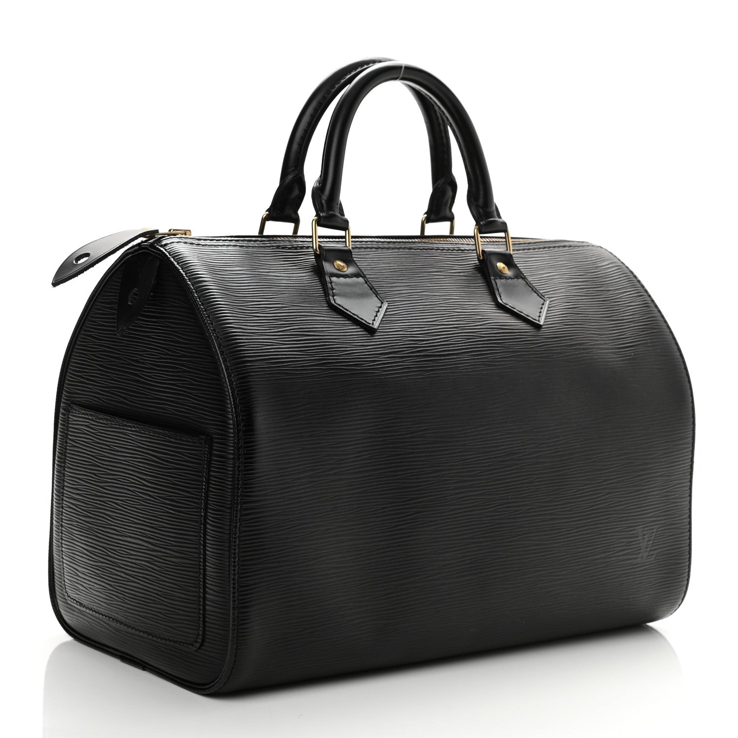 Louis Vuitton Epi Speedy 30 Black 3 of 12