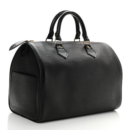 Louis Vuitton Epi Speedy 30 Black 3 of 12