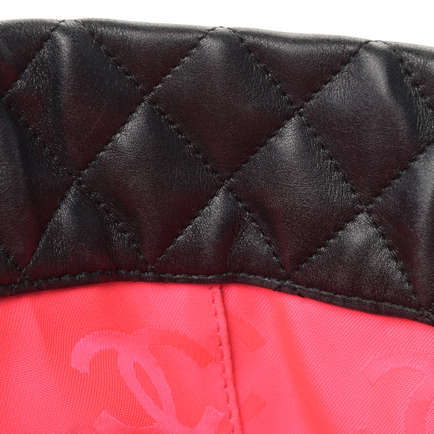 Chanel Calfskin Quilted Large Cambon Tote Black White 16 of 18