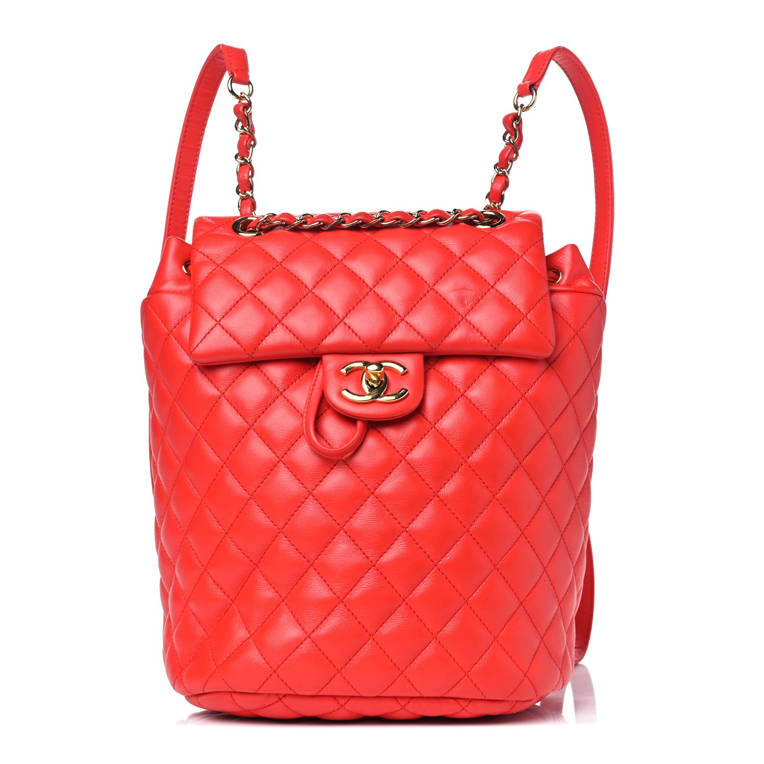 Chanel Lambskin Quilted Small Urban Spirit Backpack Red 1 of 8