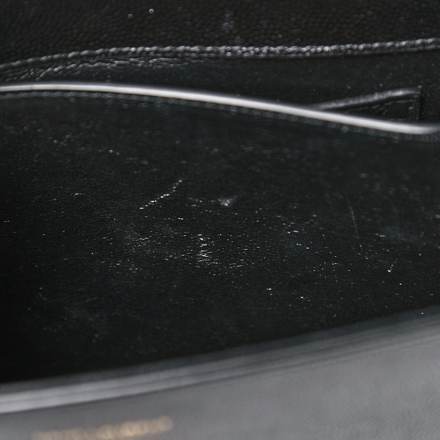 Saint Laurent Grain de Poudre Mini Classic Monogram Cassandra Top Handle Black 11 of 16