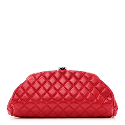 Chanel Lambskin Quilted Timeless Clutch Red 1 of 8