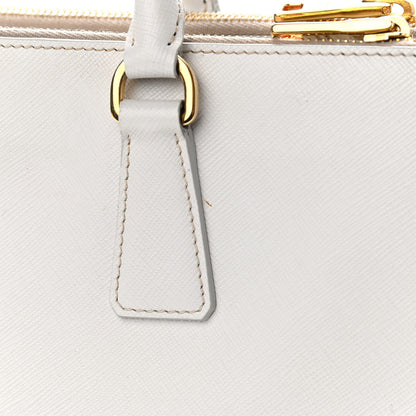 Prada Saffiano Lux Galleria Front Pocket Tote Talco Platino 16 of 18