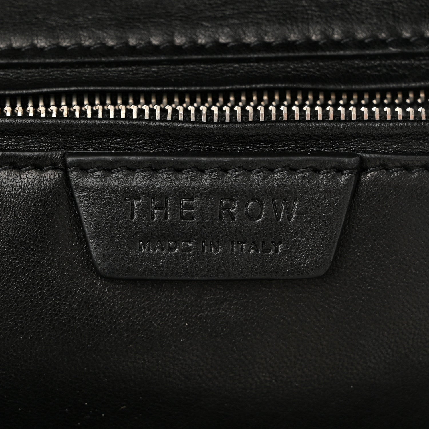 The Row Grained Calfskin Bowling Bag Two Black 6 of 9