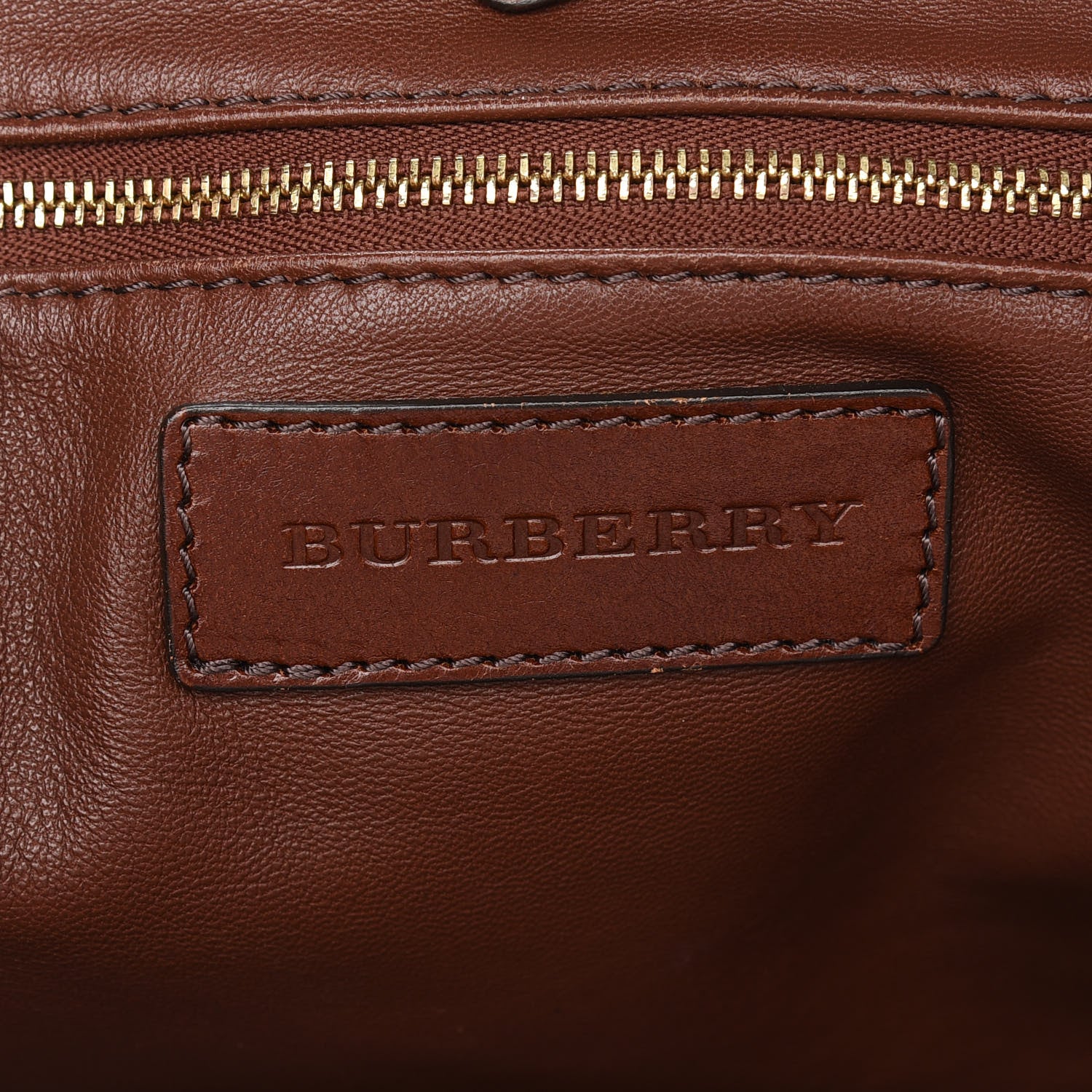 Burberry House Check Bridle Calfskin Medium Salisbury Tote Brown 6 of 12