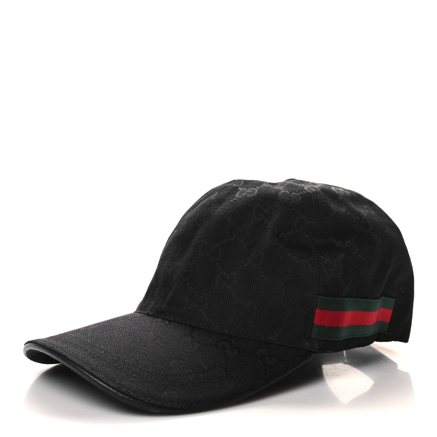Monogram Web Baseball Hat M Black