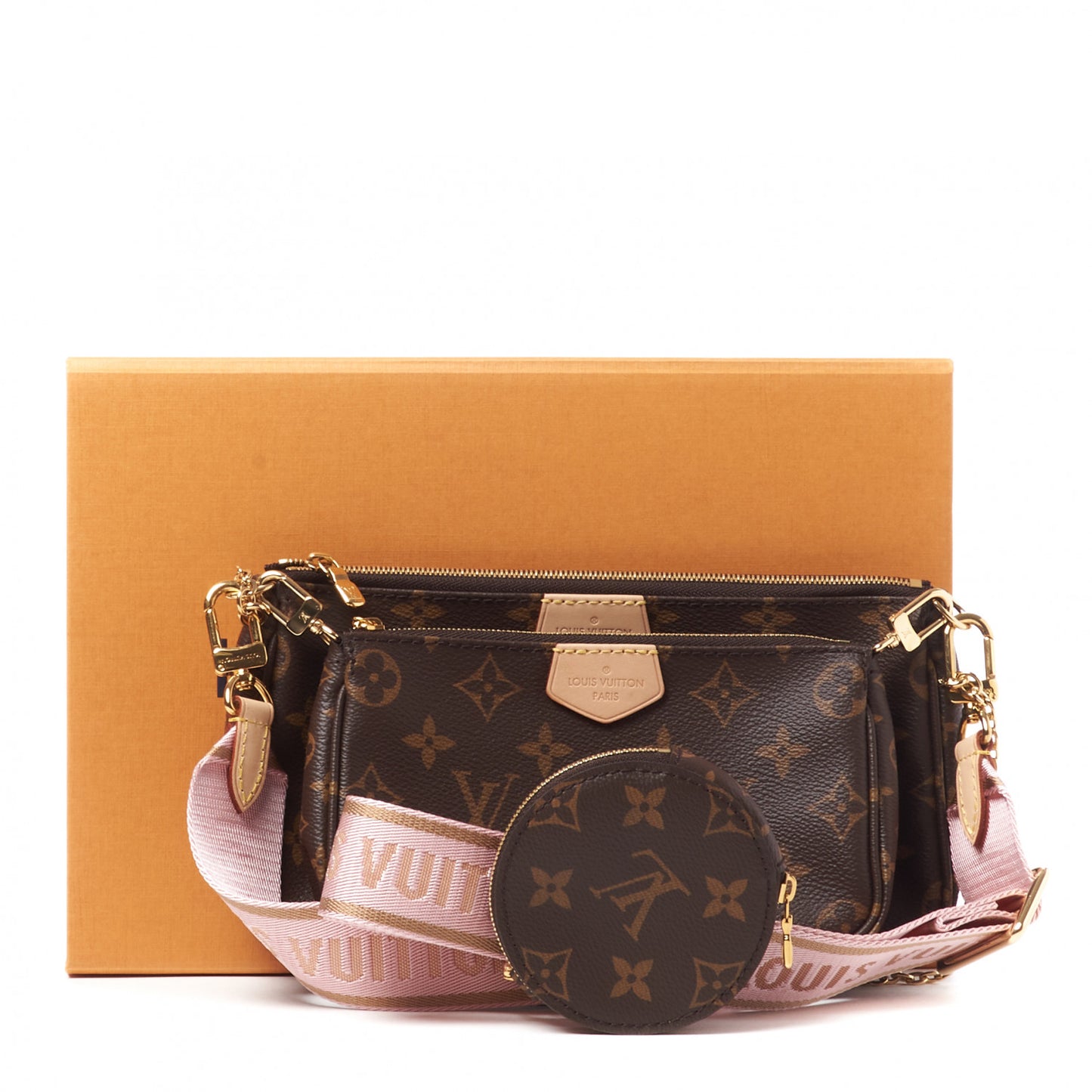 Monogram Multi Pochette Accessories Rose Clair