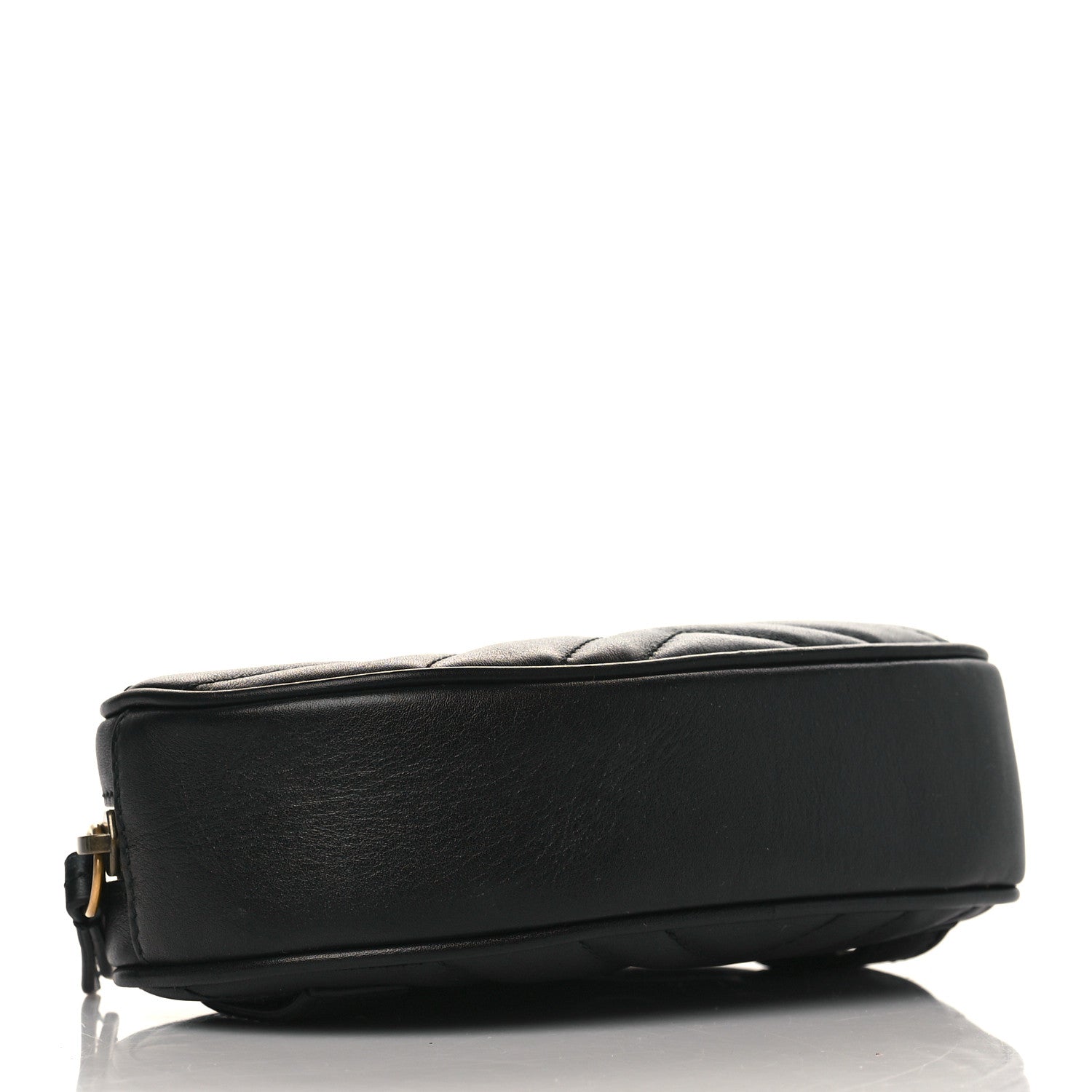 Gucci Calfskin Matelasse GG Marmont Belt Bag 75 30 Black 4 of 9