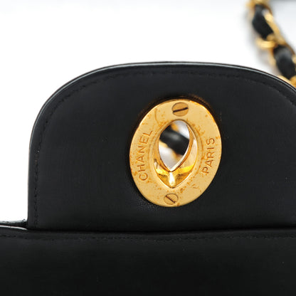Chanel Lambskin Quilted Jumbo Single Flap Black 5 of 9