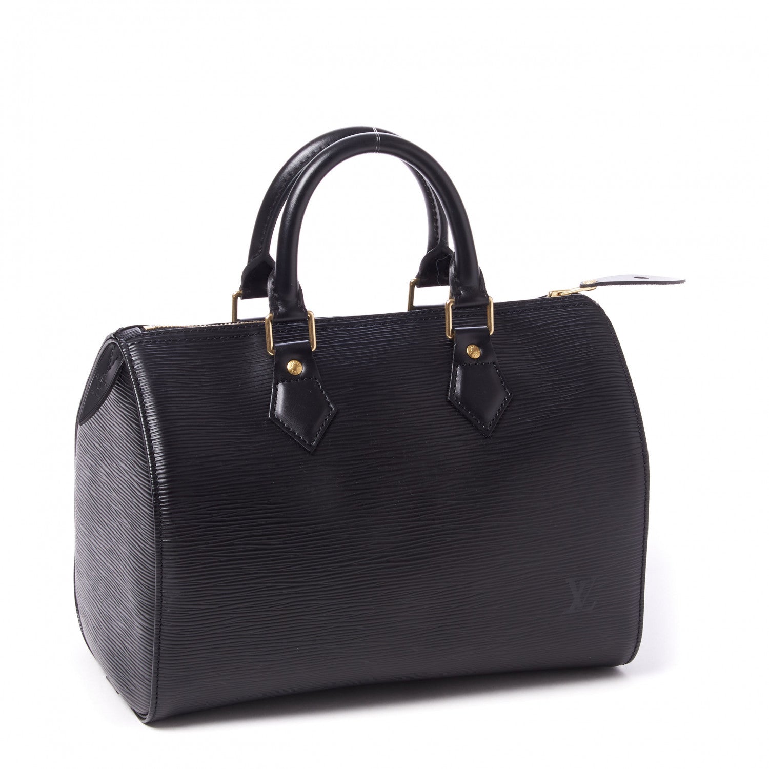 Louis Vuitton Epi Speedy 25 Black 2 of 9
