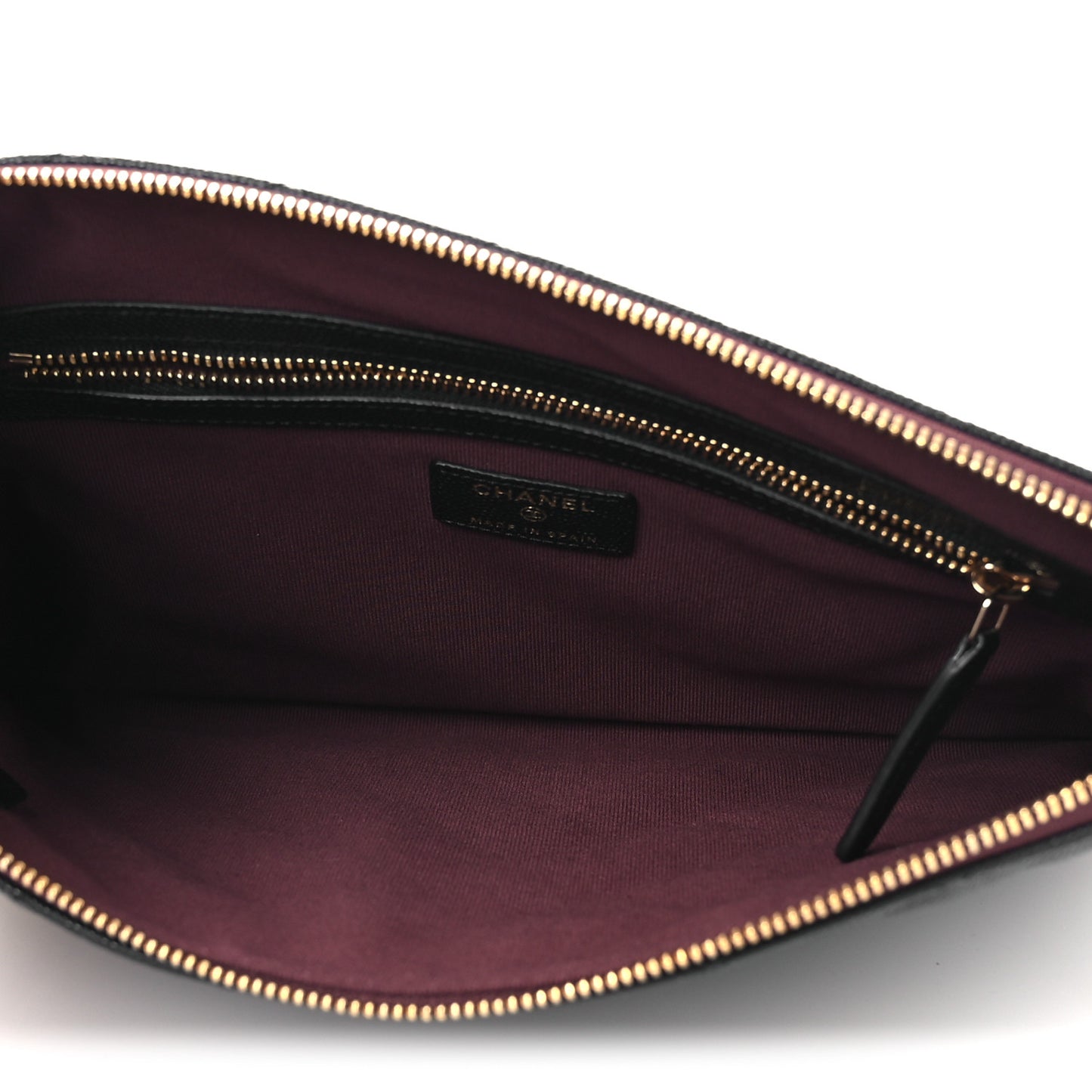 Caviar Quilted Medium Cosmetic Case Black
