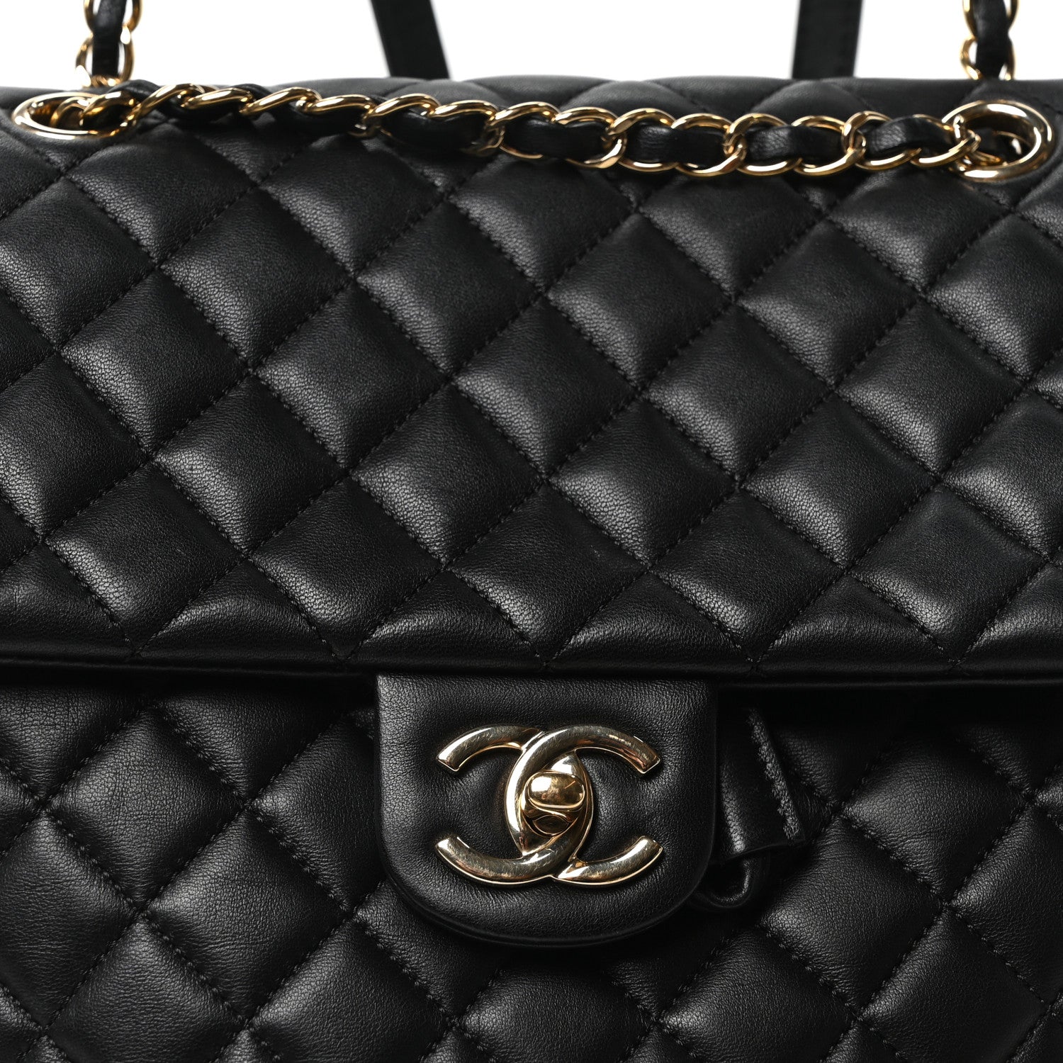 Chanel Lambskin Quilted Large Urban Spirit Backpack Black 8 of 10