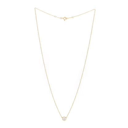 Tiffany 18K Yellow Gold Diamond .41ct Elsa Peretti Diamonds by the Yard Pendant Necklace 3 of 5