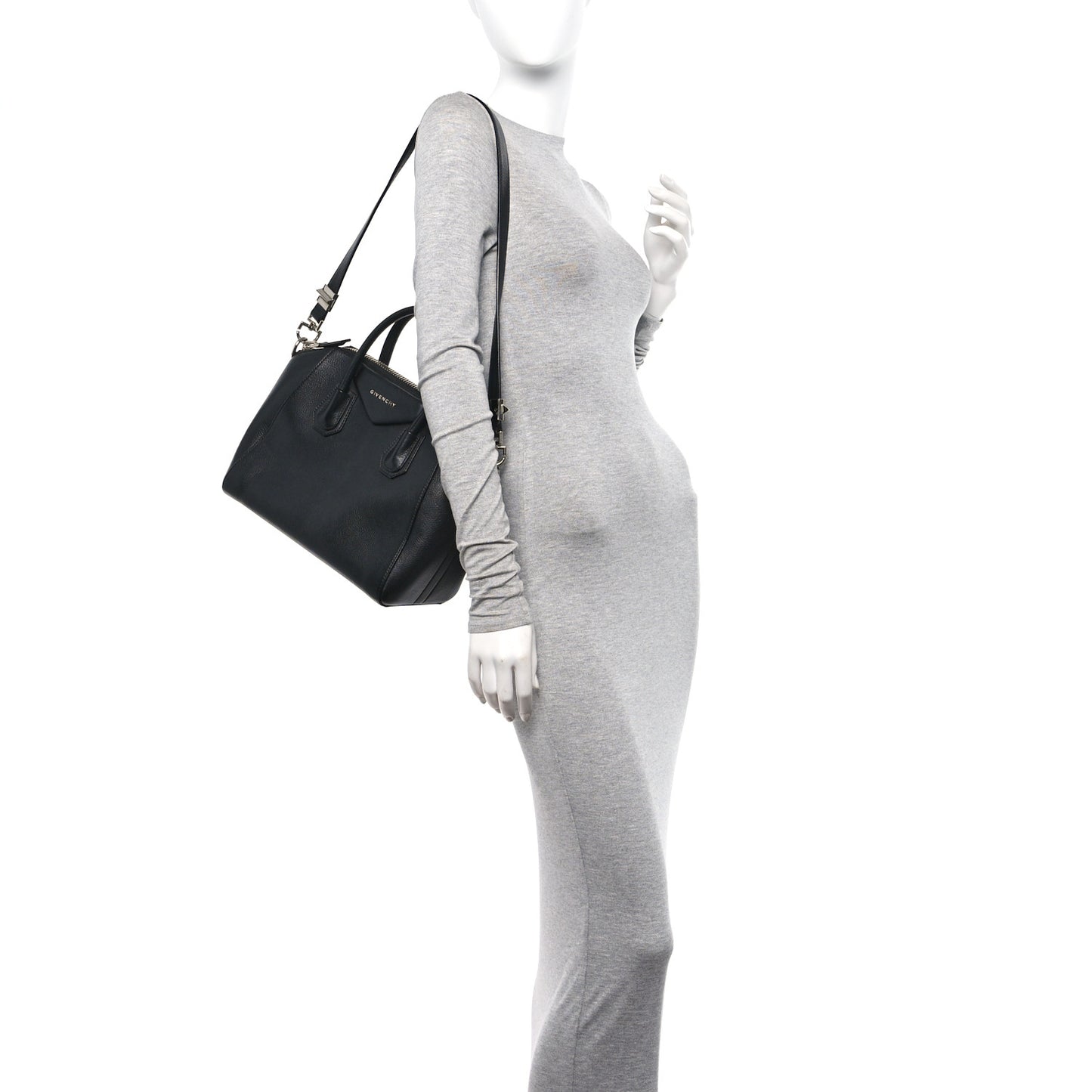 Sugar Goatskin Small Antigona Black