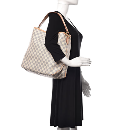 Louis Vuitton Damier Azur Delightful MM Pink 2 of 12