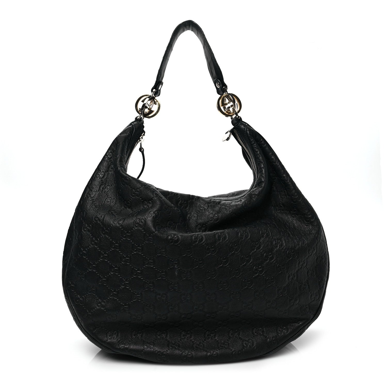 Gucci Guccissima Large GG Twins Hobo Black 8 of 26