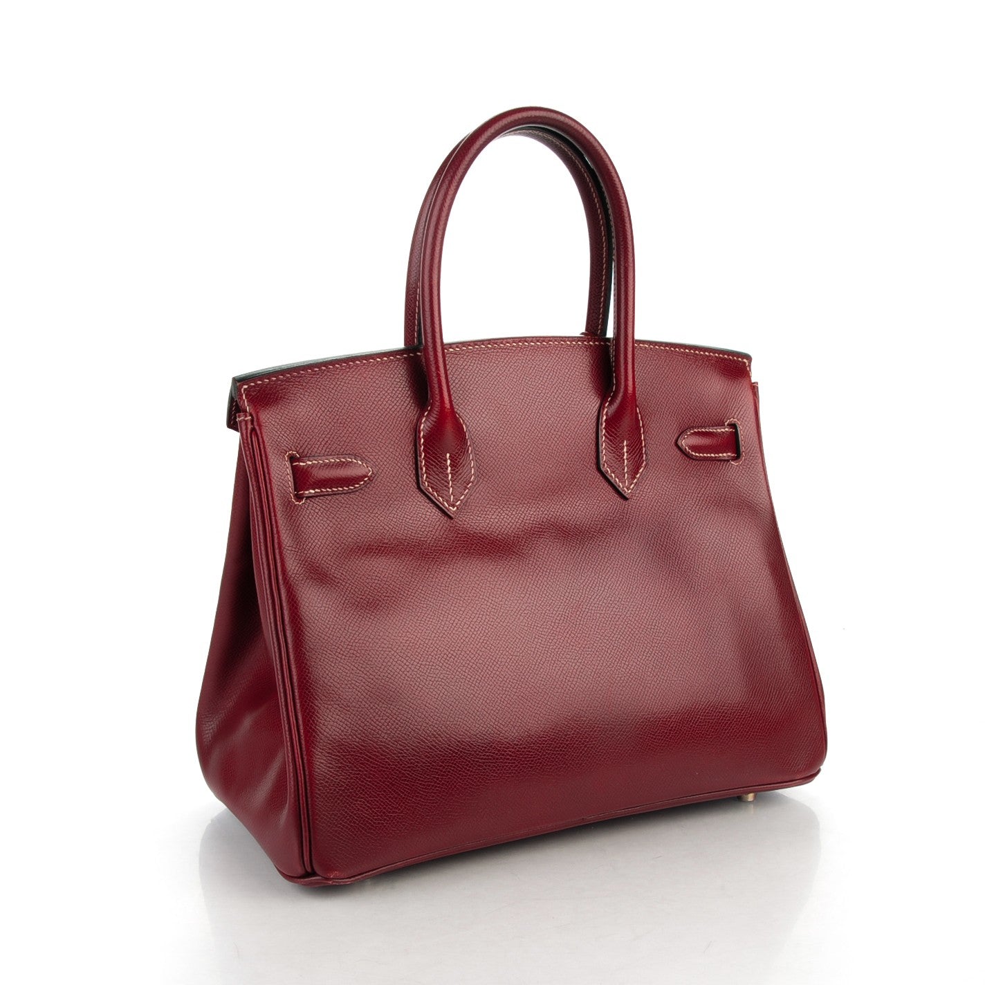 Hermes Veau Lisse Birkin 30 Rouge H 3 of 26