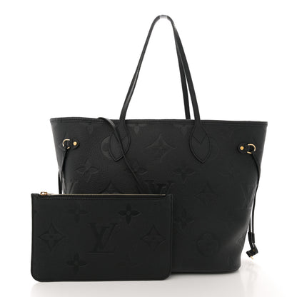 Louis Vuitton Empreinte Monogram Giant Neverfull MM Black 3 of 10