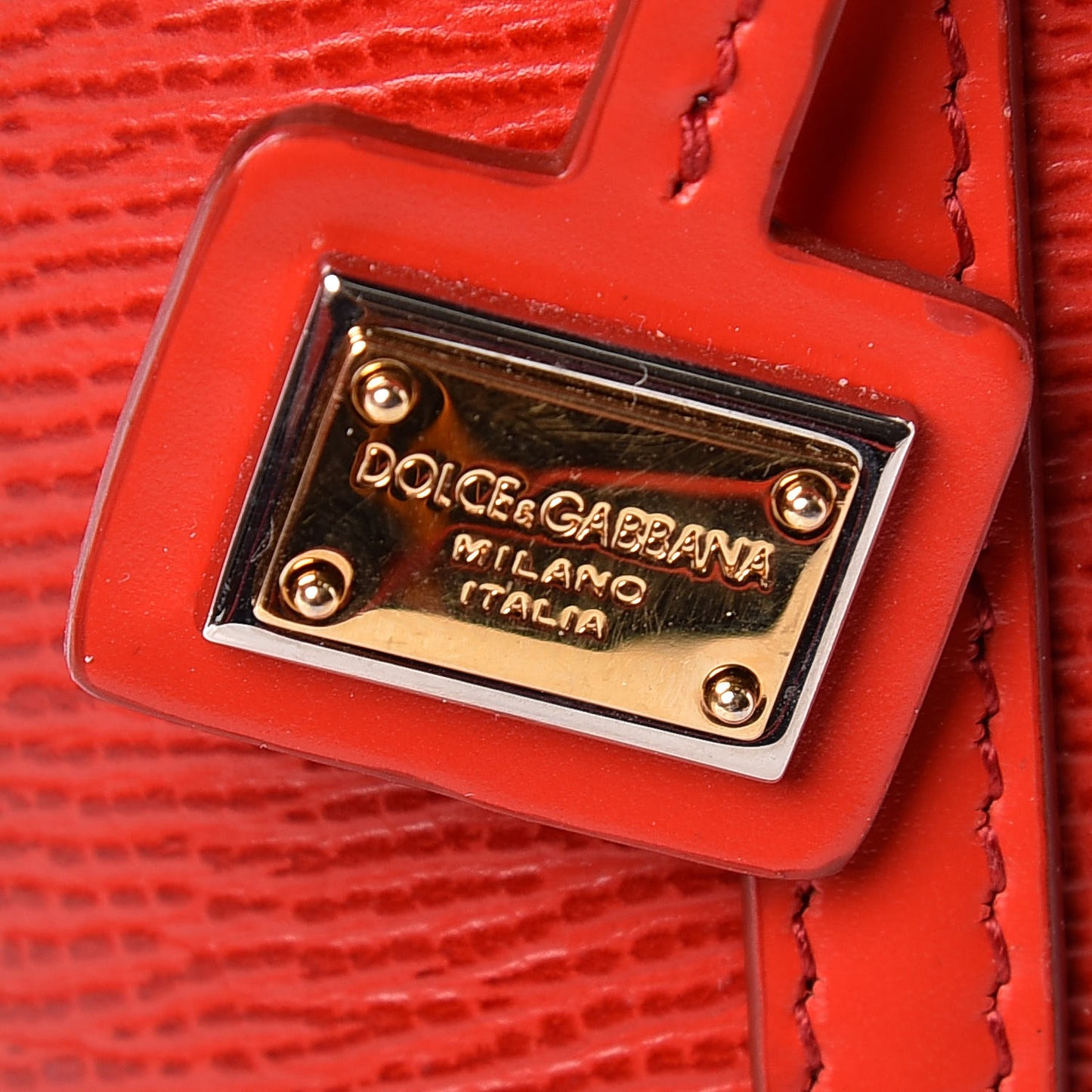 Textured Calfskin Mini Escape Shopper Tote Red