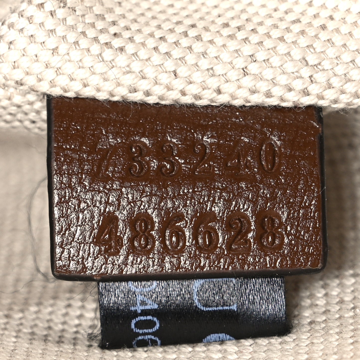 GG Supreme Monogram Textured Calfskin Retro Interlocking G Belt Bag Beige Ebony Brown Sugar