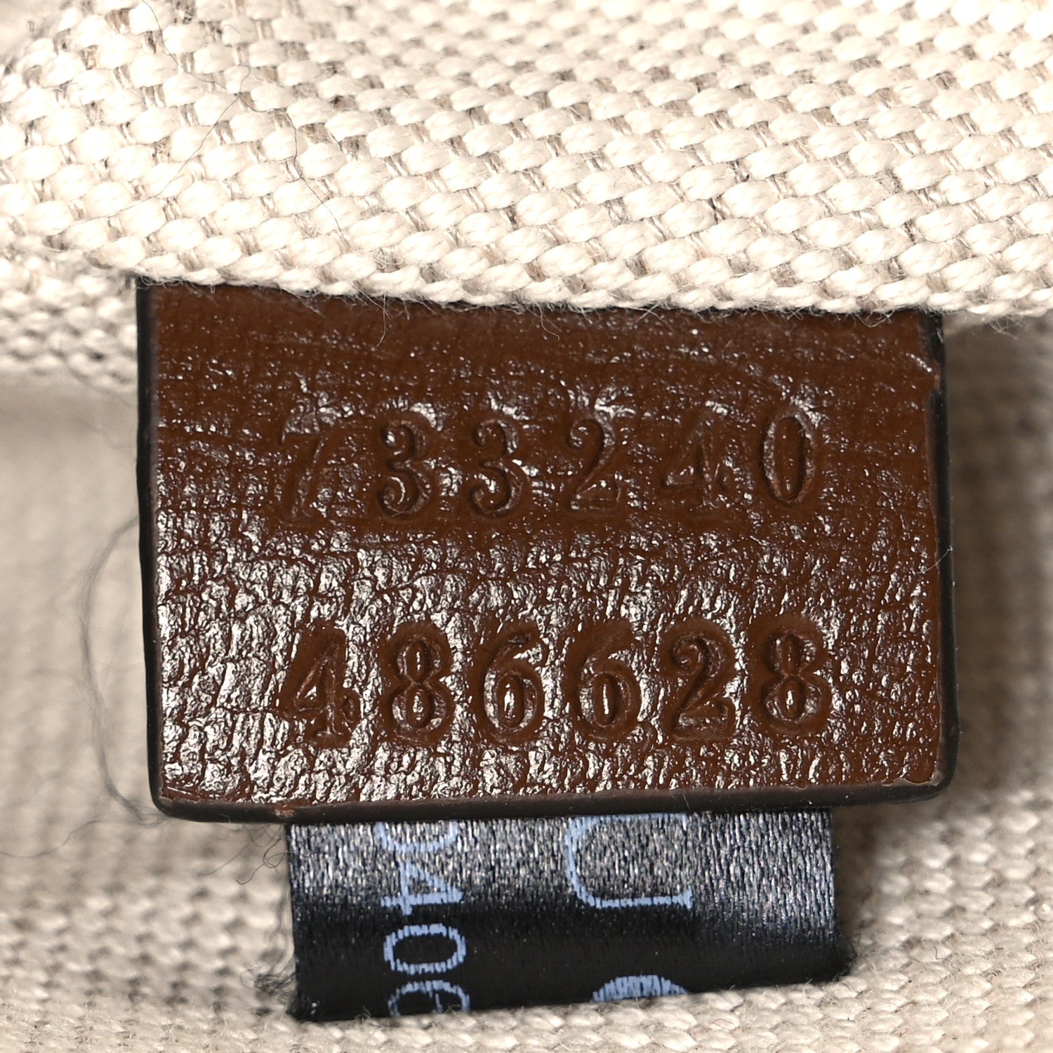 Gucci GG Supreme Monogram Textured Calfskin Retro Interlocking G Belt Bag Beige Ebony Brown Sugar 6 of 9