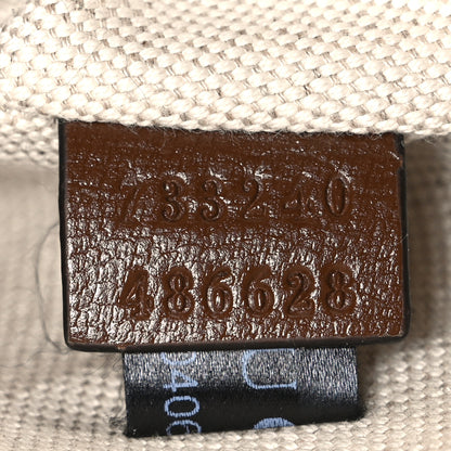 Gucci GG Supreme Monogram Textured Calfskin Retro Interlocking G Belt Bag Beige Ebony Brown Sugar 6 of 9