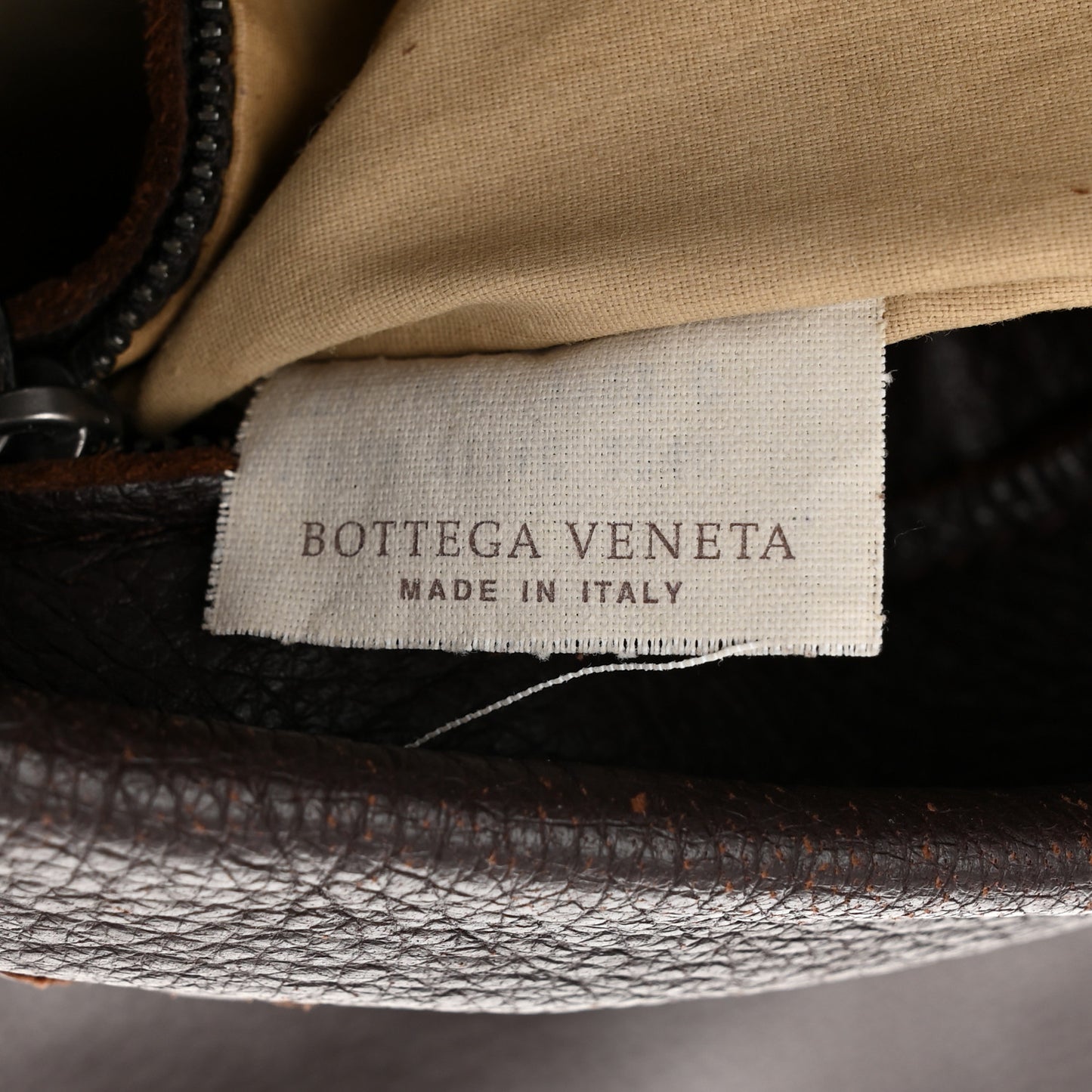 Cervo Intrecciato Shoulder Bag Ebano