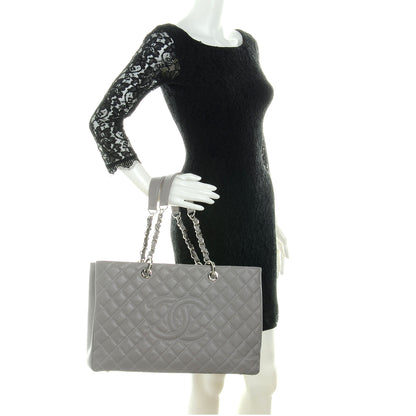 Chanel Caviar XL Grand Shopping Tote GST Grey 2 of 8