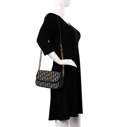 Christian Dior Oblique 30 Montaigne Avenue Bag Blue 2 of 9