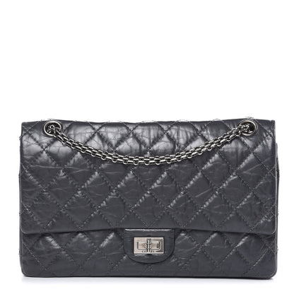 Chanel Aged Calfskin Quilted 2.55 Reissue 226 Flap Grey 1 of 14
