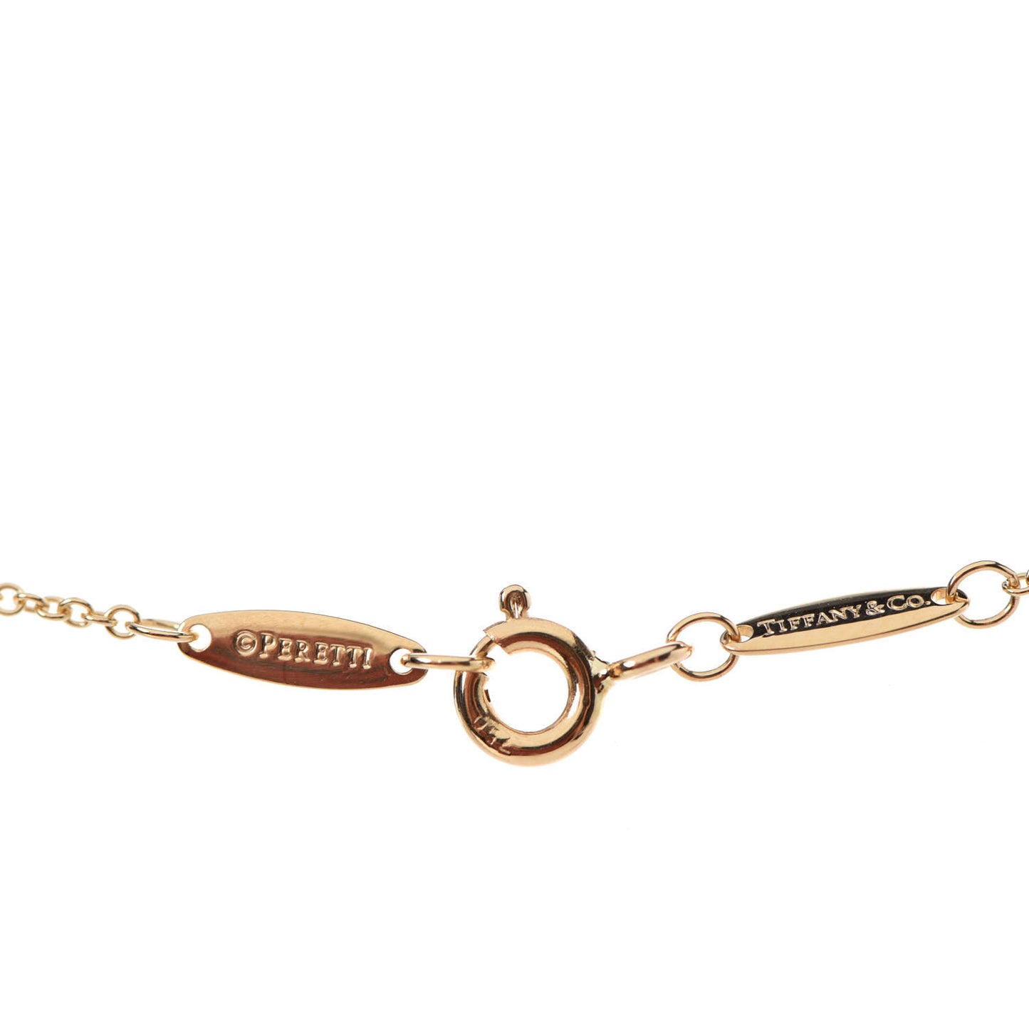 18K Yellow Gold Diamond .14ct Elsa Peretti Diamonds by the Yard Pendant Necklace