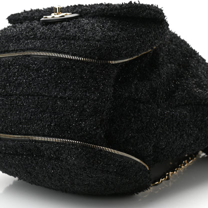 Chanel Tweed Coco Beach Convertible Flap Tote Black 11 of 11