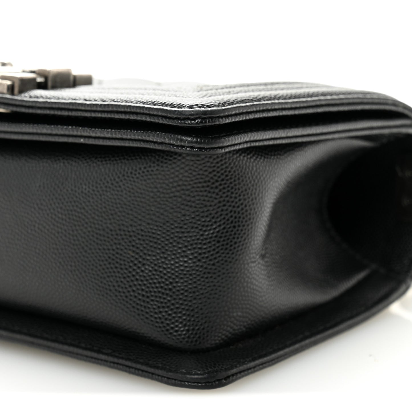 Caviar Quilted Small Boy Flap Black