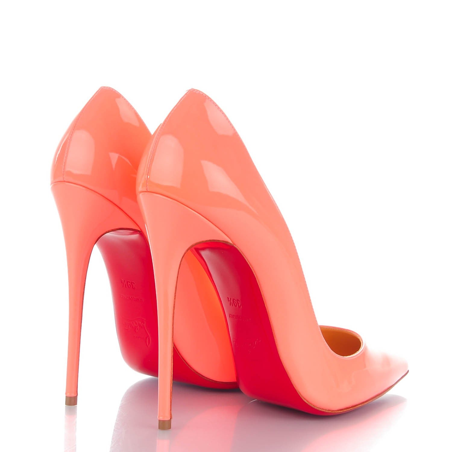 Christian Louboutin Patent So Kate 120 Pumps 39.5 Flamingo 4 of 7