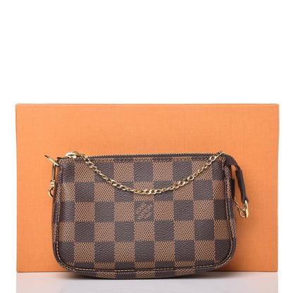 Louis Vuitton Damier Ebene Mini Pochette Accessories 8 of 8