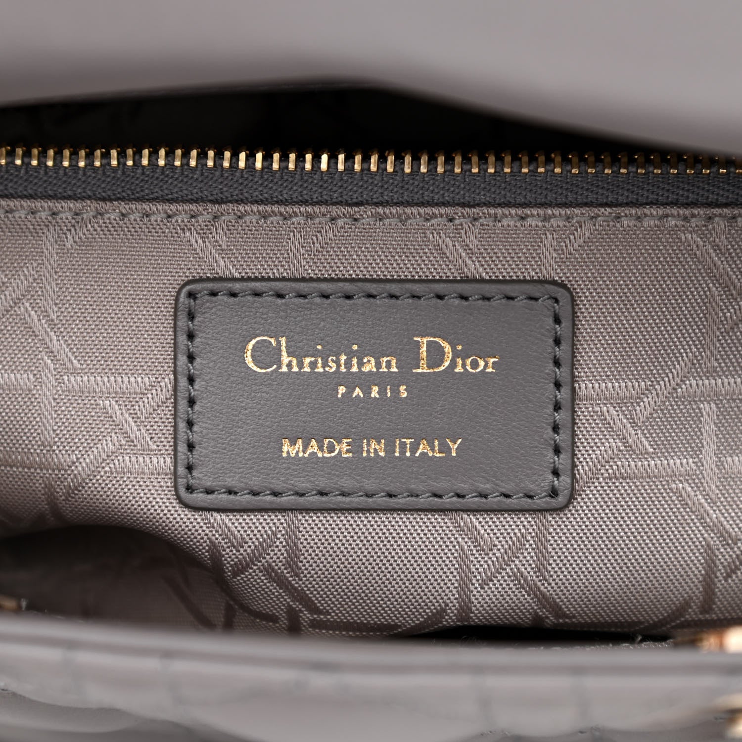 Christian Dior Lambskin Cannage Small My ABCDior Lady Dior Grey 6 of 11