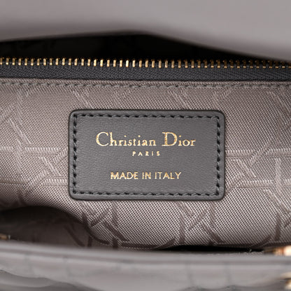 Christian Dior Lambskin Cannage Small My ABCDior Lady Dior Grey 6 of 11