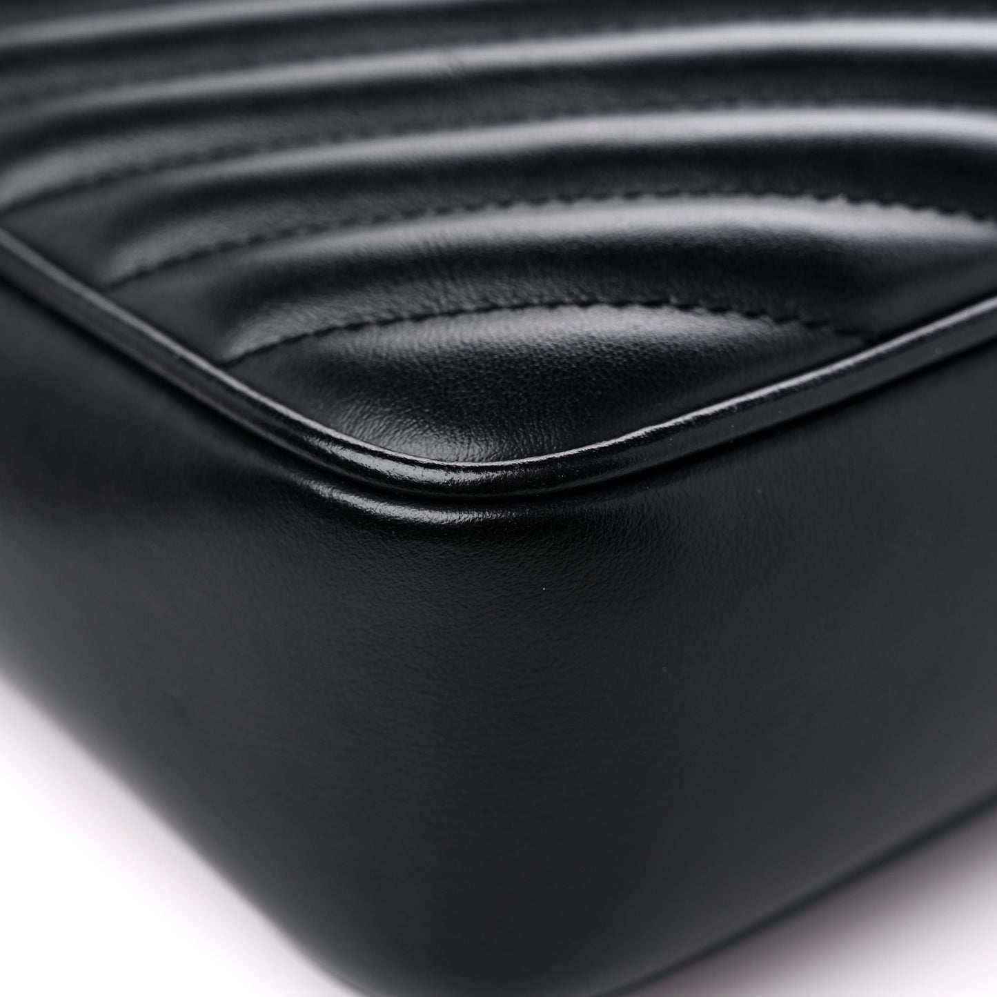 Calfskin Matelasse Monogram Lou Camera Bag Black