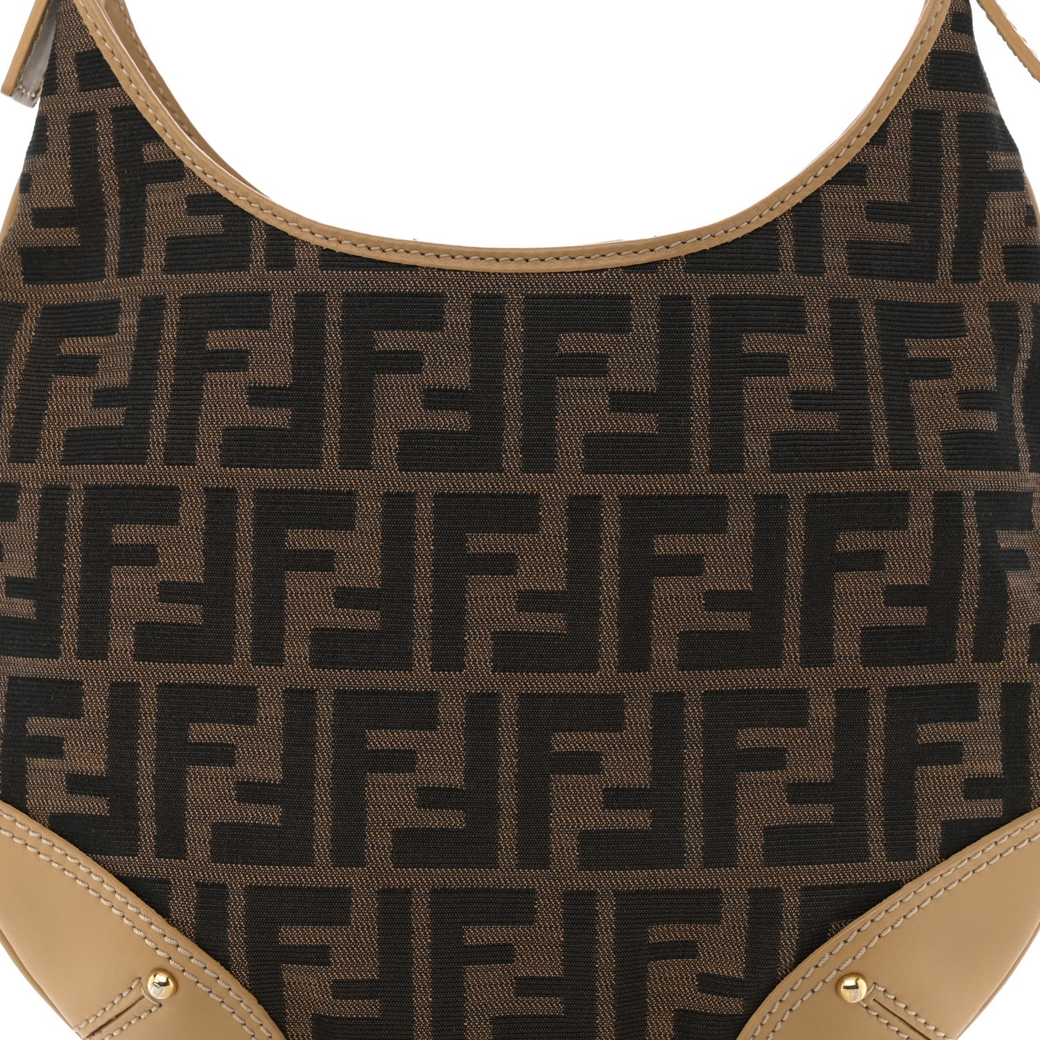 Fendi Zucca Shoulder Bag Tobacco Beige 8 of 10