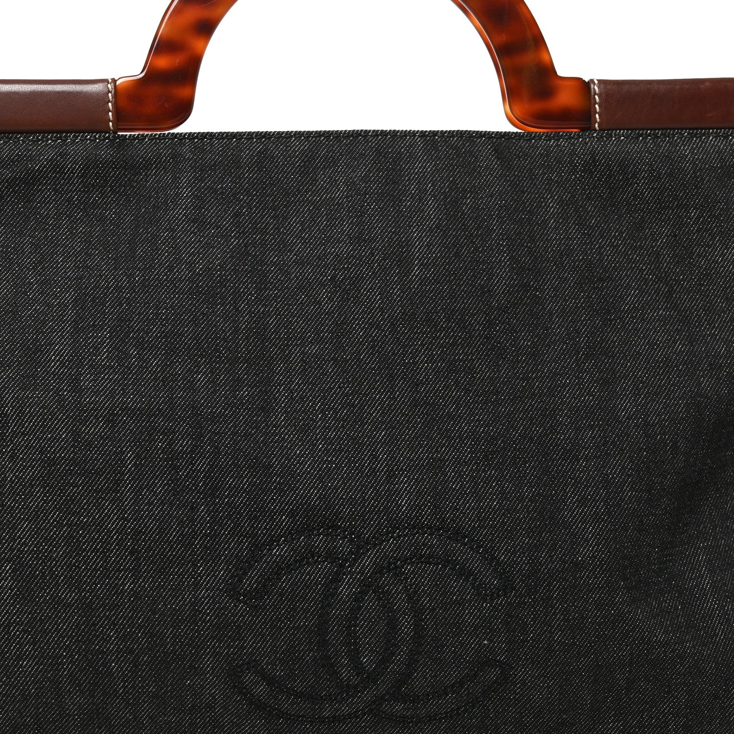 Chanel Denim Tortoise Timeless CC Tote Dark Blue 8 of 10