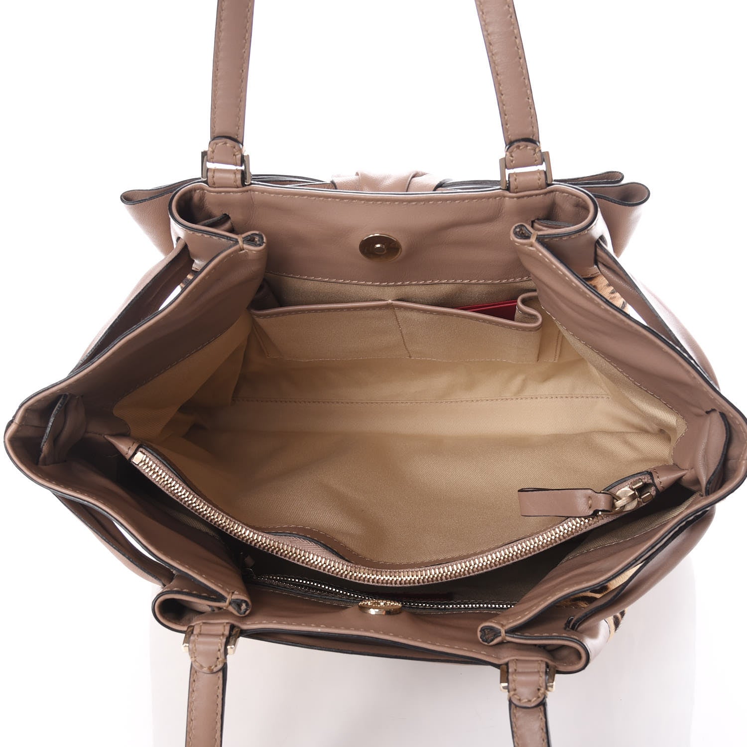 Valentino Garavani Calf Hair Leopard Print Medium Aphrodite Bow Tote 5 of 10