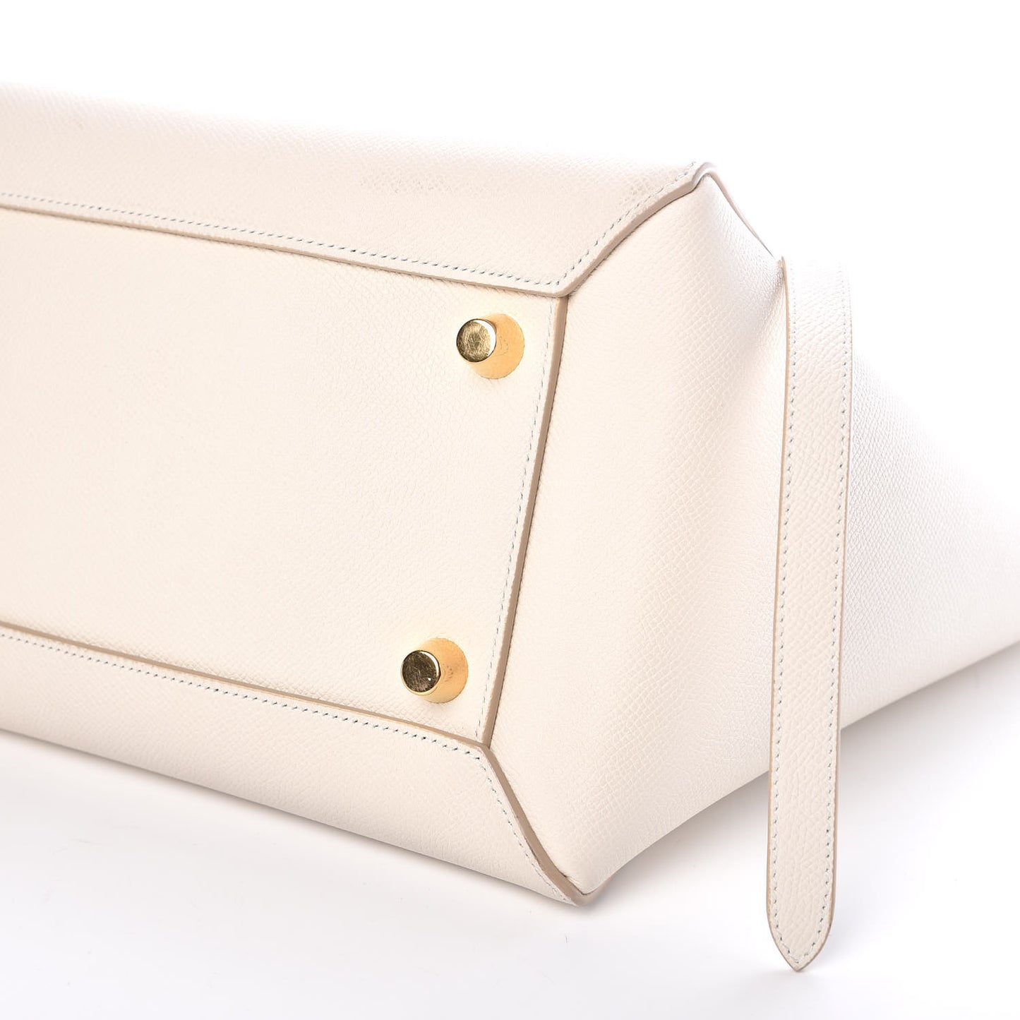 Grained Calfskin Mini Belt Bag White